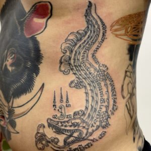 Krokodile Sak Yant BAngkok Ajarn Ahm