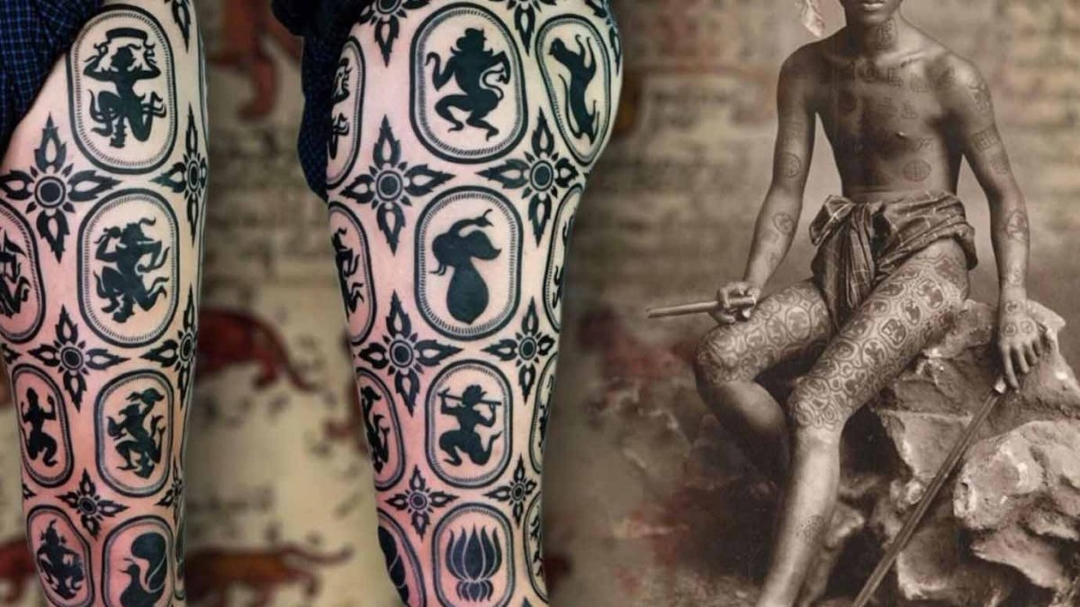 Lanna Leg Yant Tattoos