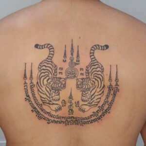 Sak Yant Bangkok Ajarn Deang Twin Tiger