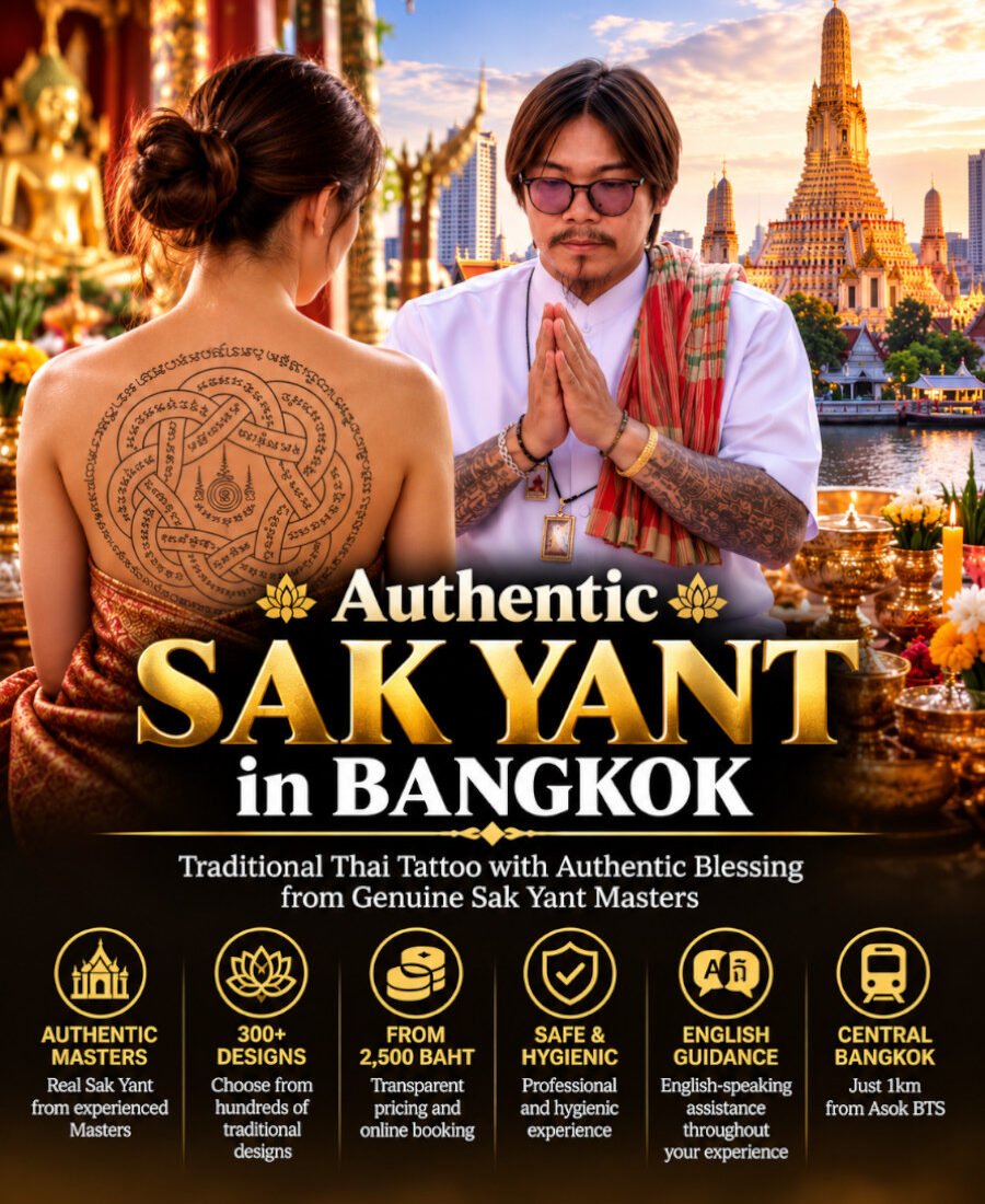 Sak Yant Bangkok Traditional Thai Tattoo