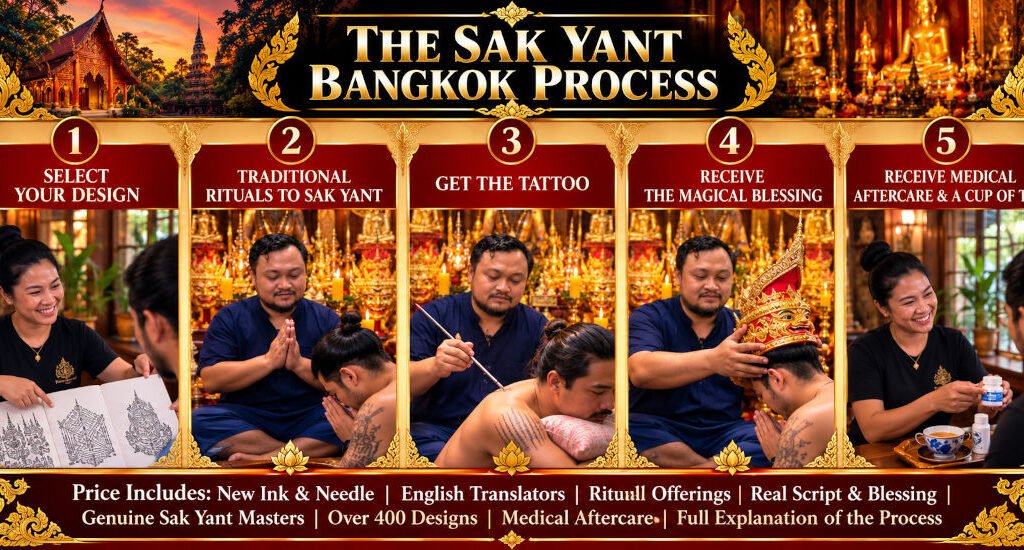 Sak Yant Process Includes