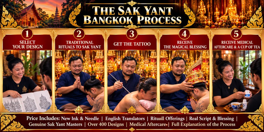 Sak Yant Process Includes