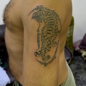 Tiger yant Sak Yant Bangkok Ajarn Kris