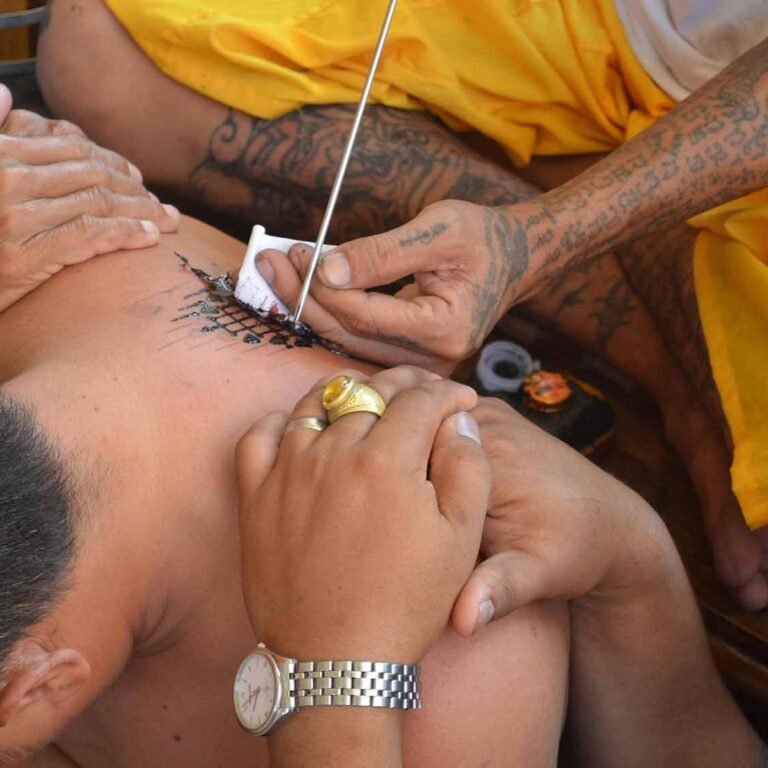 Sak Yant Tattoo at Wat Bang Phra