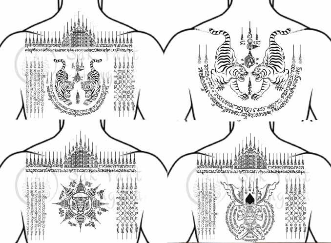 full back Sak Yant Tattoo