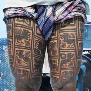 lanna leg yant tattoo
